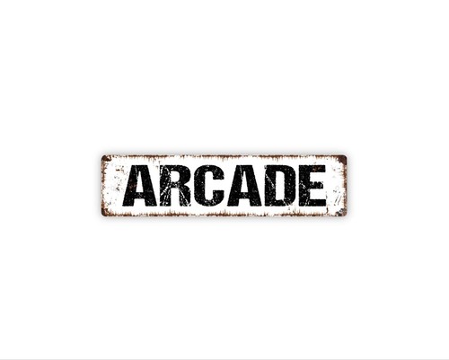 Arcade metal sign retro game - sign,