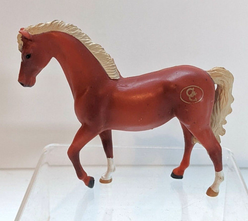 Vintage brown mini horse foal