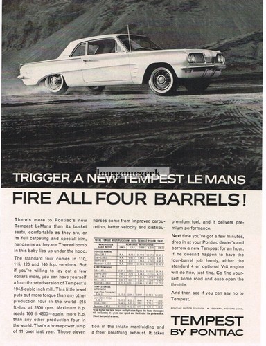 1962 pontiac tempest door - pontiac, 2-door
