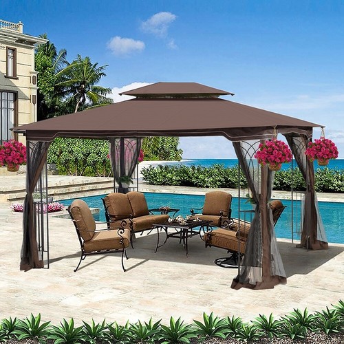 13x10ft outdoor patio gazebo - 13x10ft,