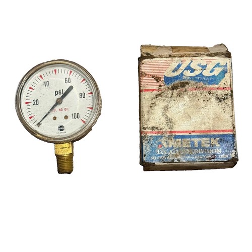 Vintage usg ametek 100 psi - vintage, 0-100