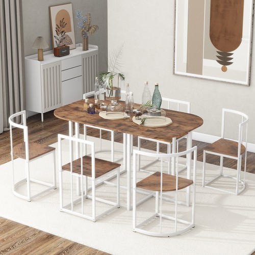 Modern piece dining table - modern, 7-piece