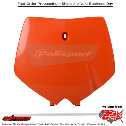 Front plate orange ktm - plate,