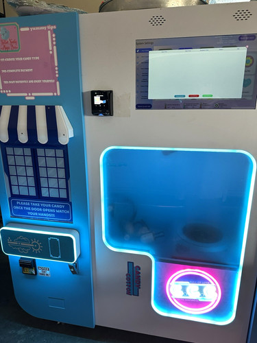 Cotton candy vending machine