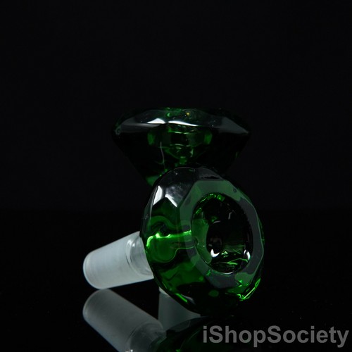 Green diamond slide bowl - green,