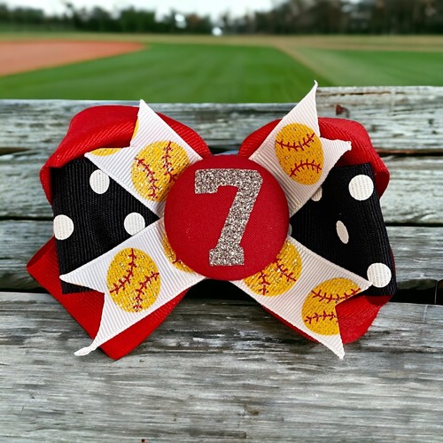 Softball glitter hair - softball,
