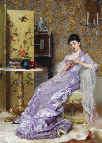 Oil painting frans verhas nice - painting,