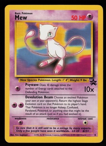 Pokémon tcg mew 8 promo - mew,