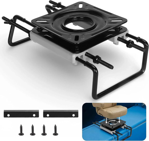 Adjustable boat seat swivel - adjustable,
