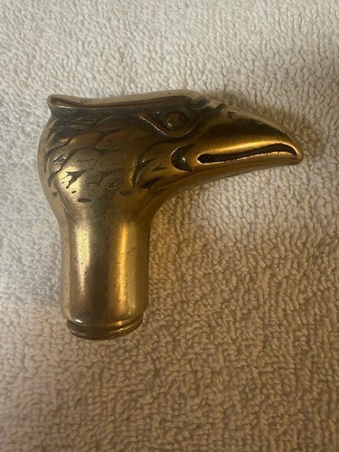 Brass cane handle topper - brass,