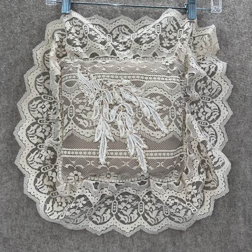 Vintage white lace applique - vintage,