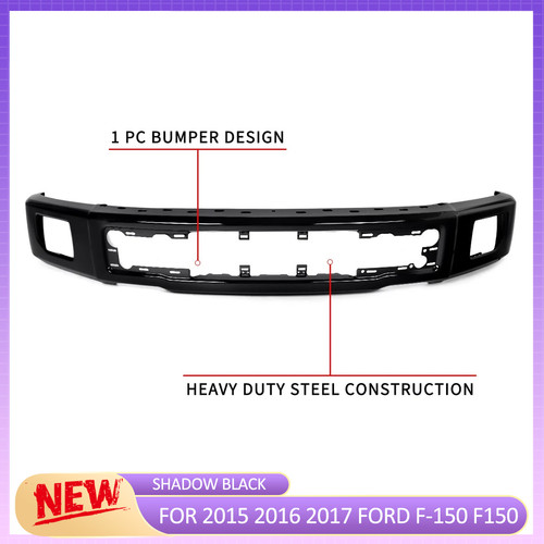 Shadow black front bumper face - shadow,