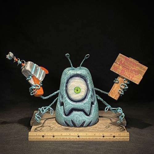 Shrum ray gun alien whimsical - alien,