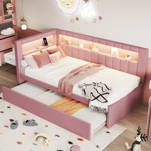 Upholstered daybed with - upholstered,