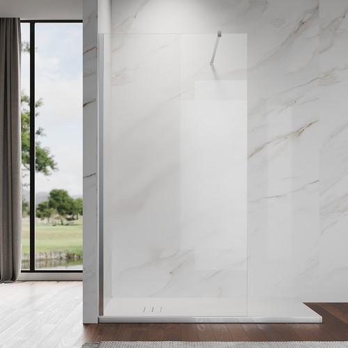 Elegant 8mm shower glass panel - shower,