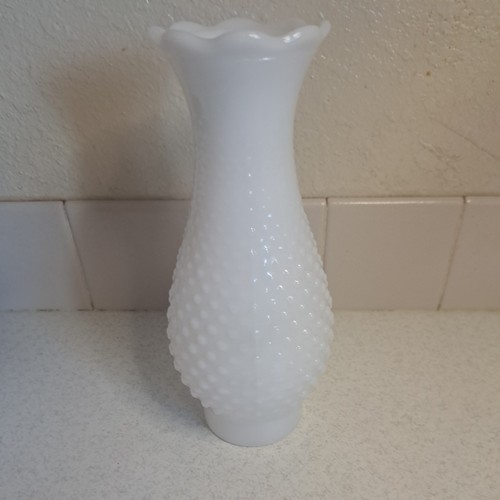 Vintage hobnail white milk - white,