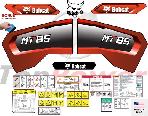 Bobcat mt85 safety decal - bobcat, kit