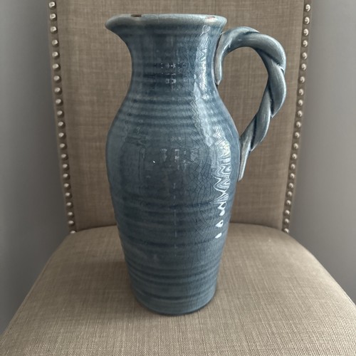 Handmade blue crackle glaze - blue,