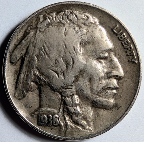 1938 buffalo nickel 5c - 1938-d,