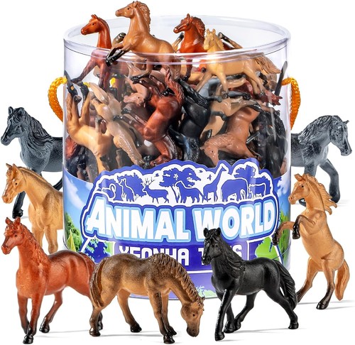 Pcs mini plastic horse - 60,