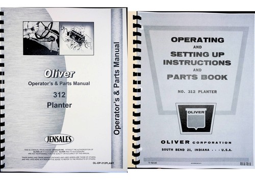 Oliver 312 planter owners - 312,