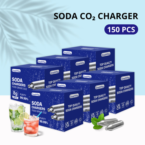150 pcs soda chargers seltzer - pcs,