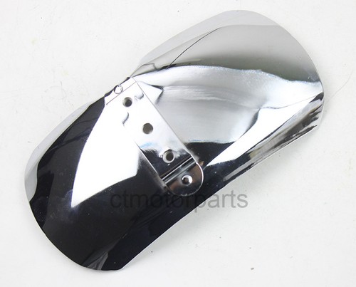 Chrome iron front fender - chrome,