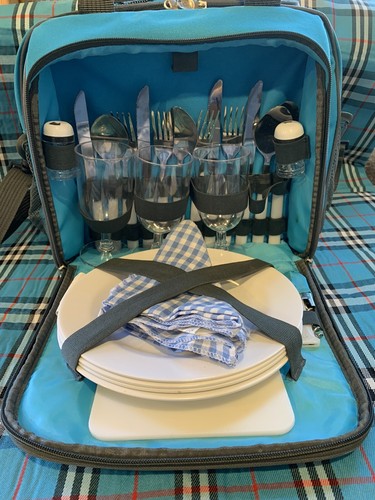 Picnic bag tote set - tote, with