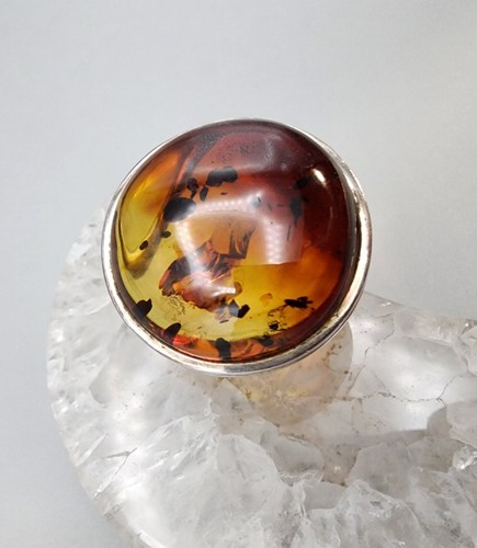 Sterling silver 925 amber - silver,