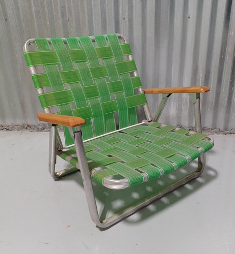 Vintage webbed aluminum - webbed,