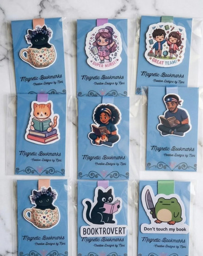 Magnetic bookmarks
