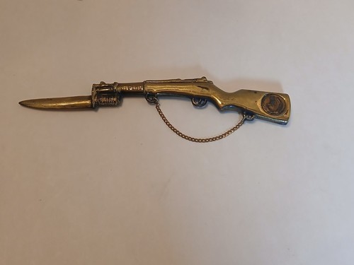 Vintage 1950 bronze letter - 1950's,