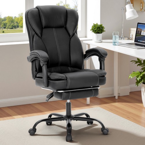 High back leather office - high,