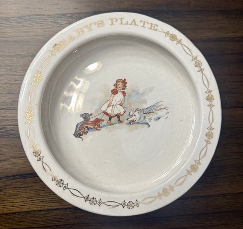 Antique elpco baby - antique, plate