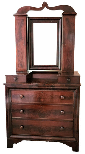 C1840 empire dresser flame - c1840,