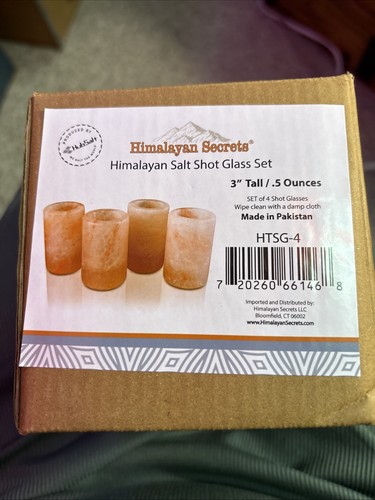 Himalayan salt shot glasses - salt,