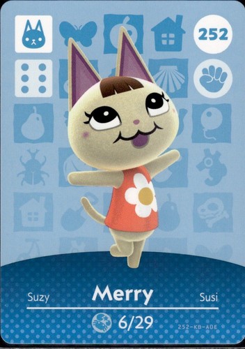 252 merry amiibo - 252, card