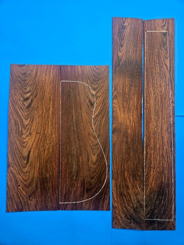 Cocobolo guitar back and sides