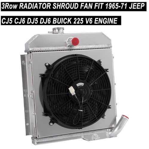 Row radiator shroud fan - radiator,