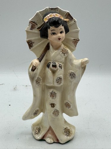Vintage 1950s ceramic geisha - vintage,