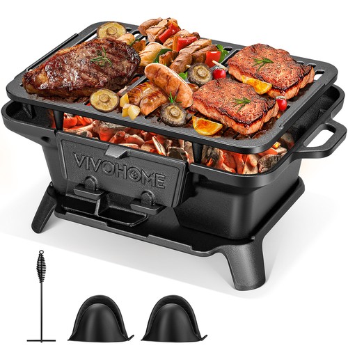 Cast iron charcoal grill - cast,