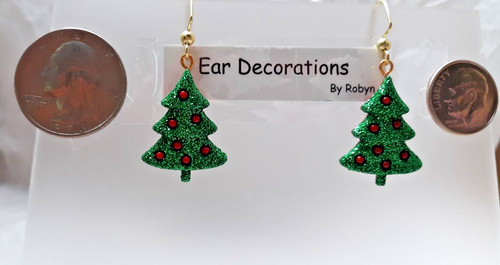 Christmas tree green glitter - green,