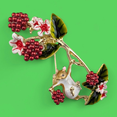 Dormouse raspberry floral - dormouse,