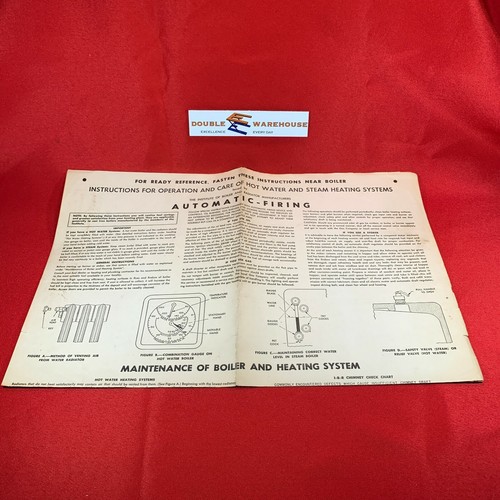 1949 instructions hot - instructions, water