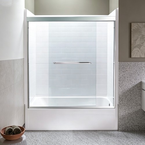 Silver tempered glass - silver, 1/4"tempered