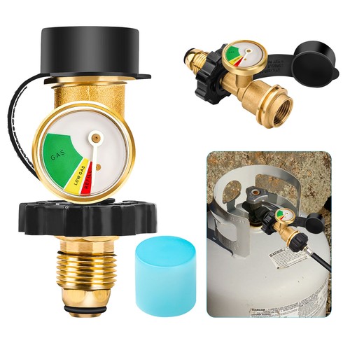 Propane tank gauge brass - tank,