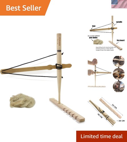 Bow drill fire starter kit - starter,