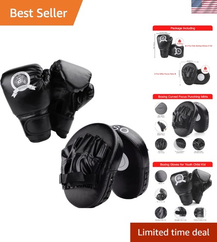 Black kids boxing set - 3-in-1,