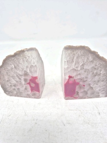 Geode bookends polished agate - polished,