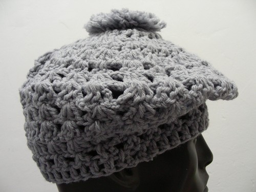 Powder blue hand knitted - powder,